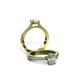 Pavé Band Engagement Ring