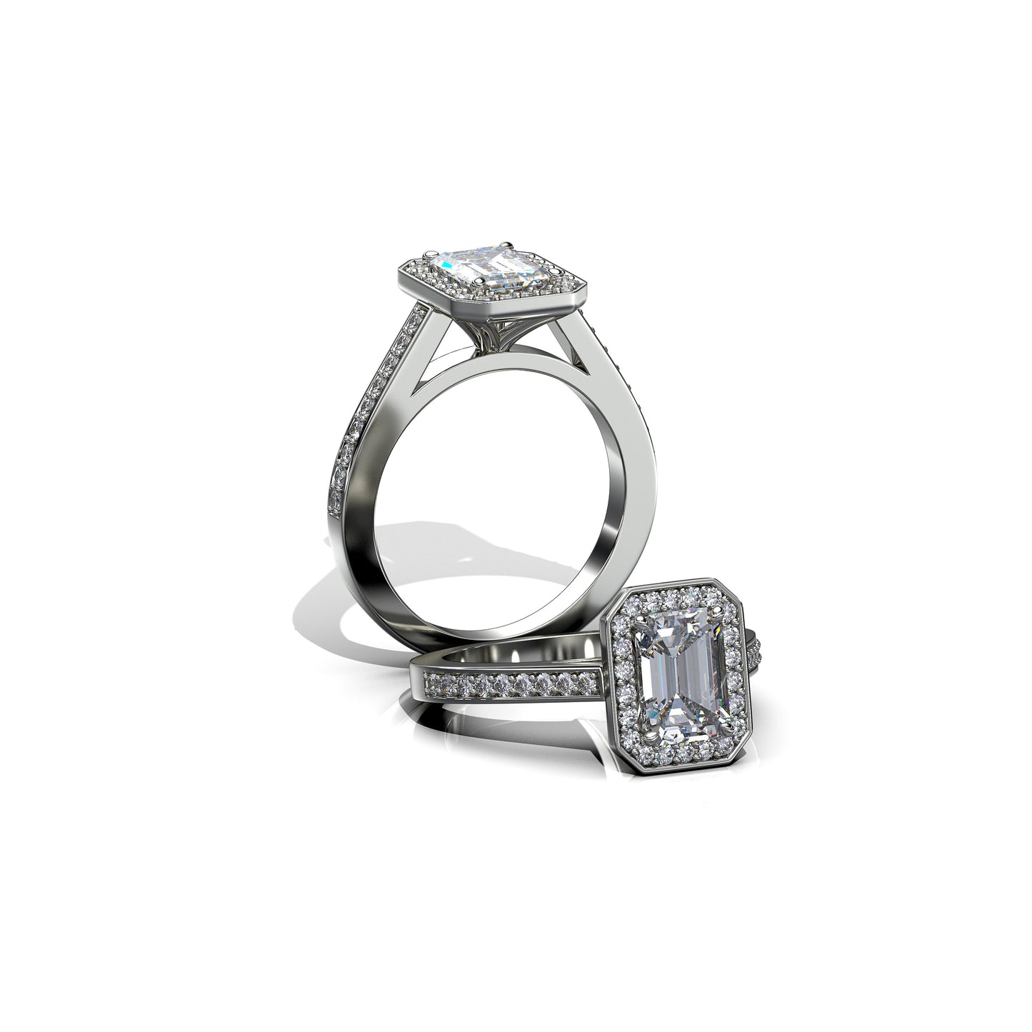 Traditional Halo Engagement Ring