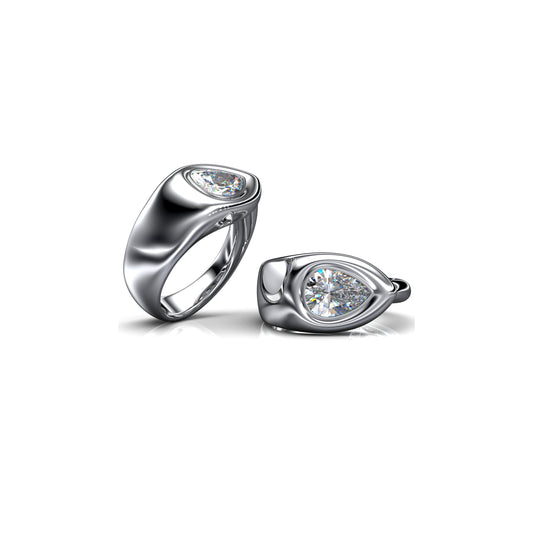 Pillow Halo Engagement Ring