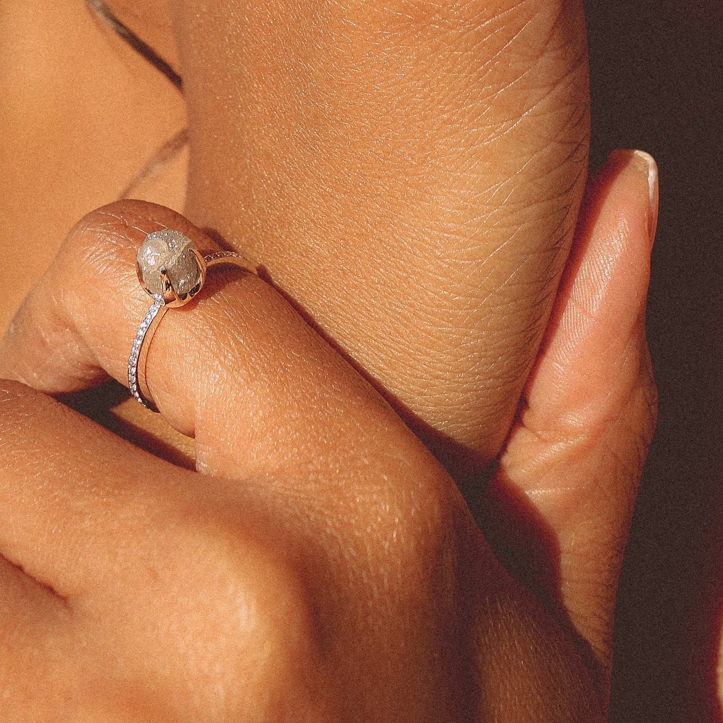 Mariposa Celestial Moonrock 2.71 ctw. Rough Diamond Ring