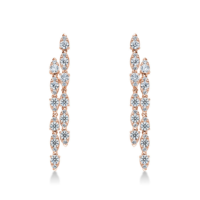 Aerial Double Dewdrop Stiletto Earrings
