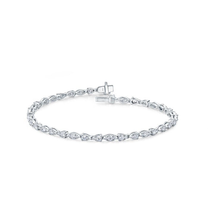 Aerial Dewdrop Line Bracelet Small