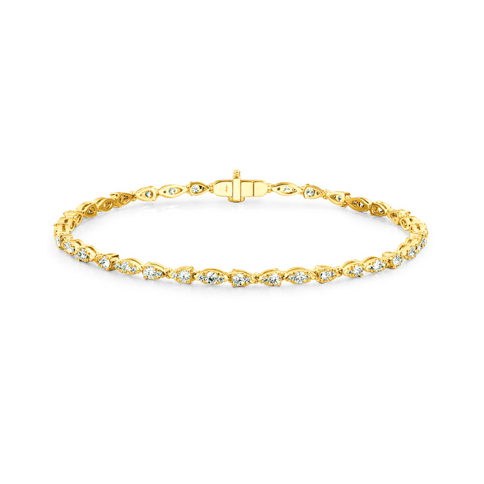 Aerial Dewdrop Line Bracelet Small