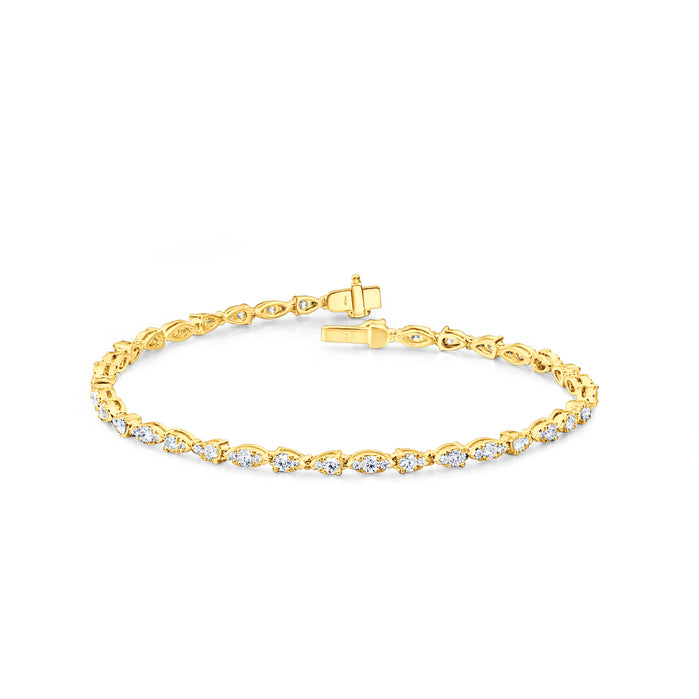 Aerial Dewdrop Line Bracelet Small
