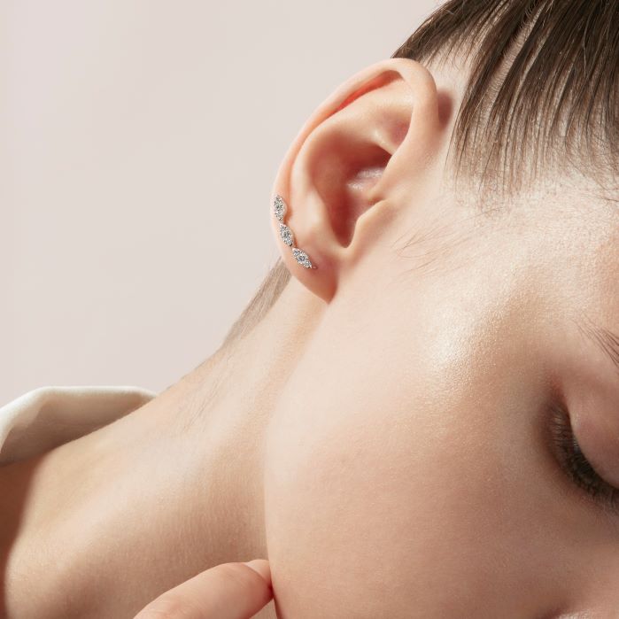Aerial Marquise Earring Climbers