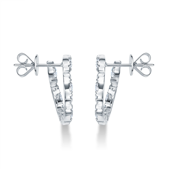 Aerial Marquise Wrap Earrings Large