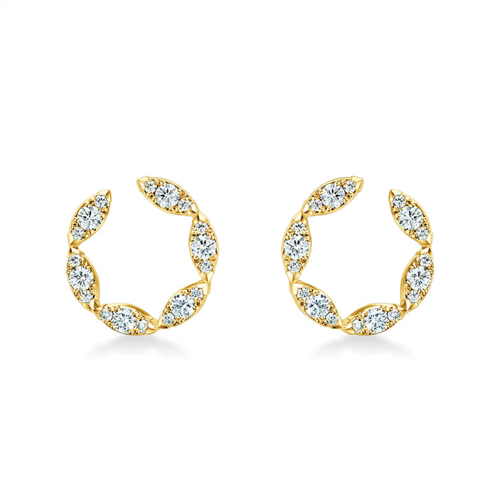 Aerial Marquise Wrap Earrings Large