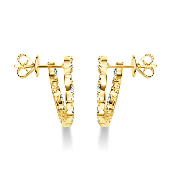 Aerial Marquise Wrap Earrings Large