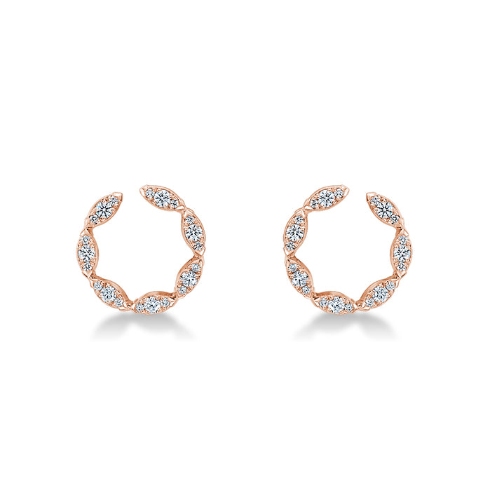 Aerial Marquise Wrap Earrings Small