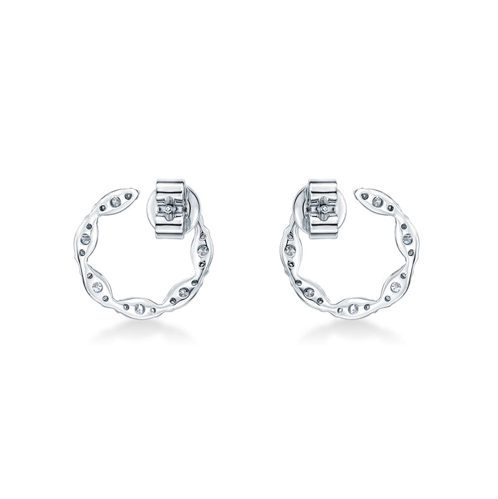 Aerial Marquise Wrap Earrings Small
