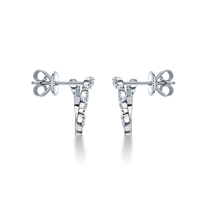 Aerial Marquise Wrap Earrings Small