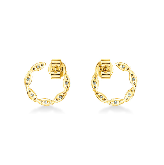Aerial Marquise Wrap Earrings Small