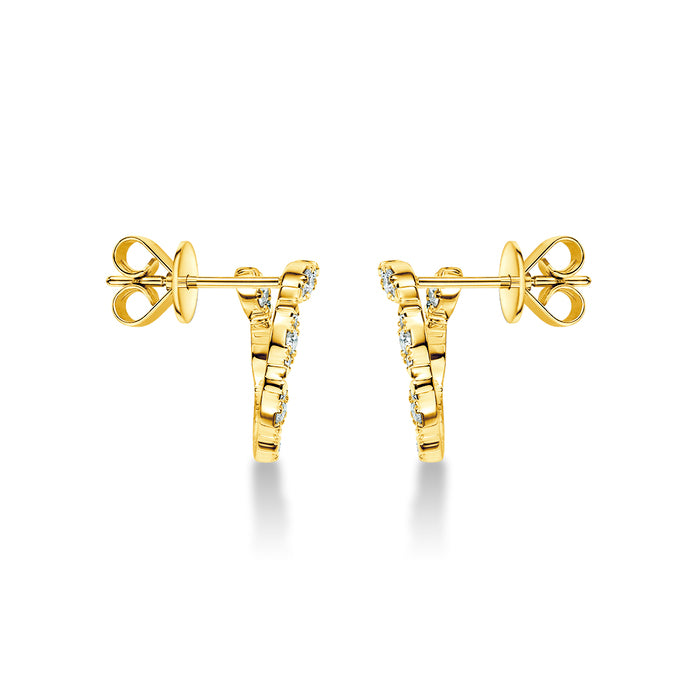 Aerial Marquise Wrap Earrings Small