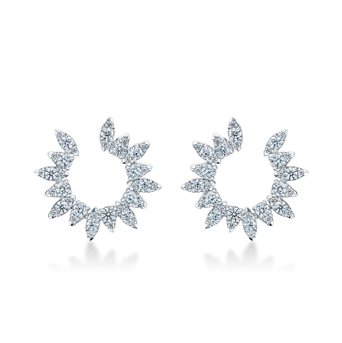 Aerial Sunburst Wrap Earring Large