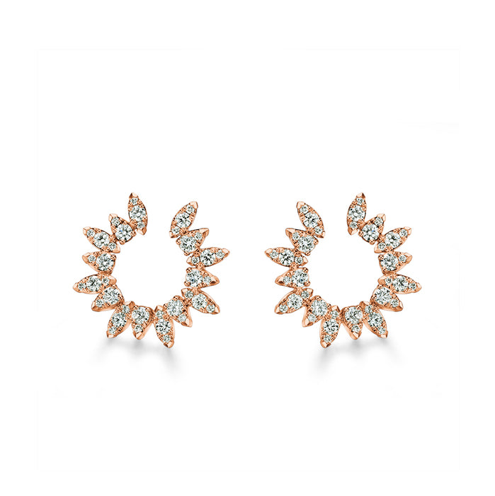 Aerial Sunburst Wrap Earring Small