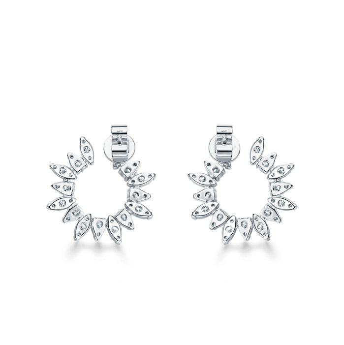 Aerial Sunburst Wrap Earring Small