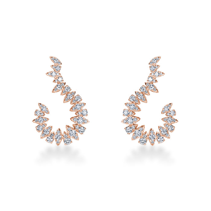Aerial Twisted Sunburst Earrings