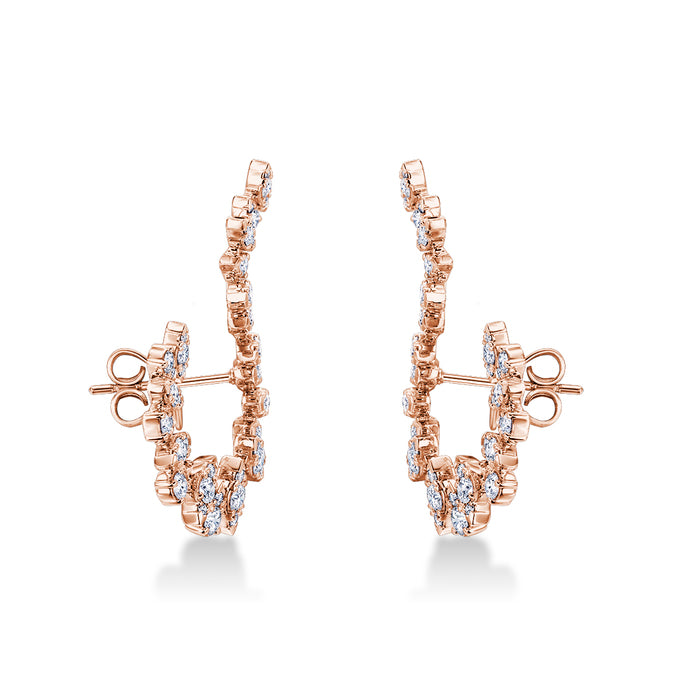 Aerial Twisted Sunburst Earrings