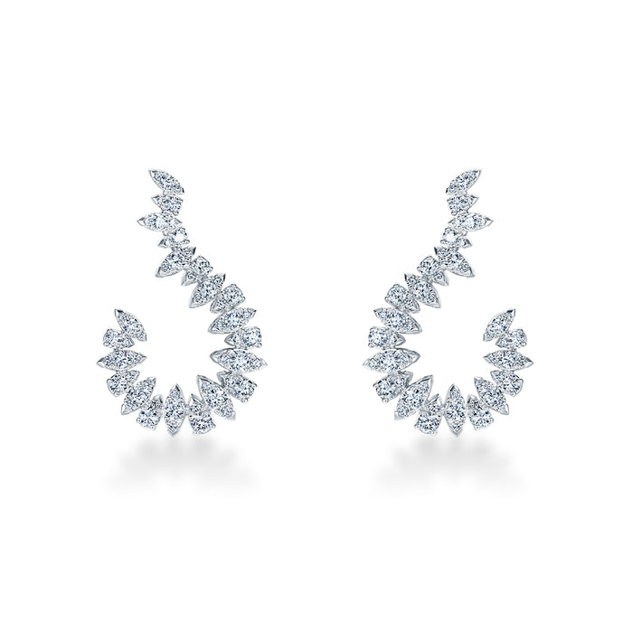 Aerial Twisted Sunburst Earrings