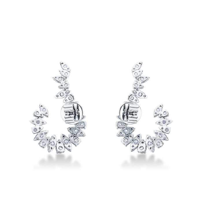 Aerial Twisted Sunburst Earrings