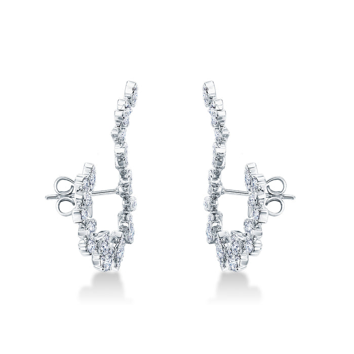 Aerial Twisted Sunburst Earrings