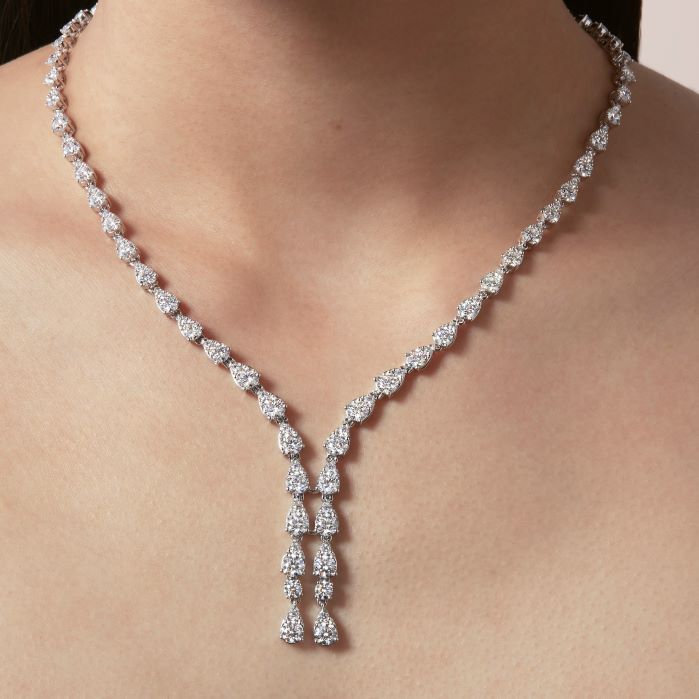 Aerial Teardrop Drop Necklace