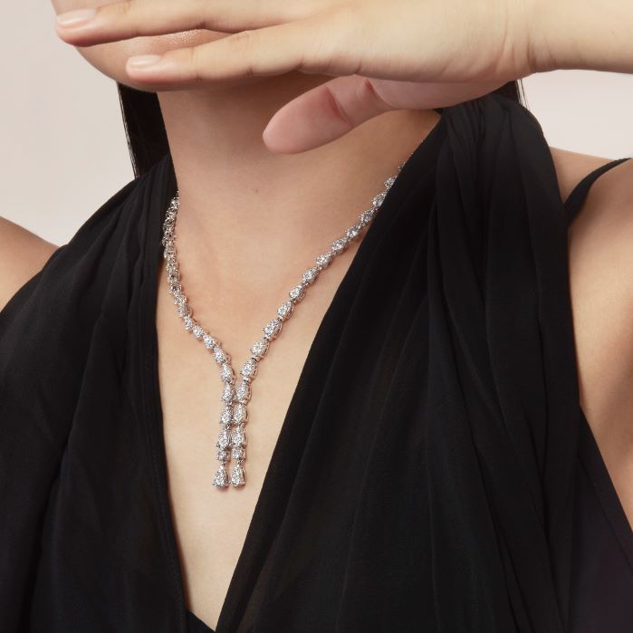 Aerial Teardrop Drop Necklace