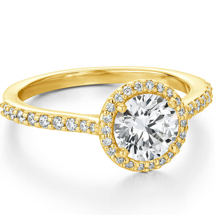 Camilla Halo Diamond Engagement Ring