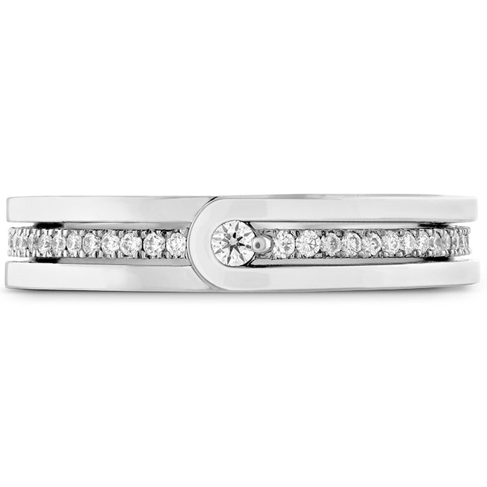 Coupled Encompass Diamond Line Band 4mm