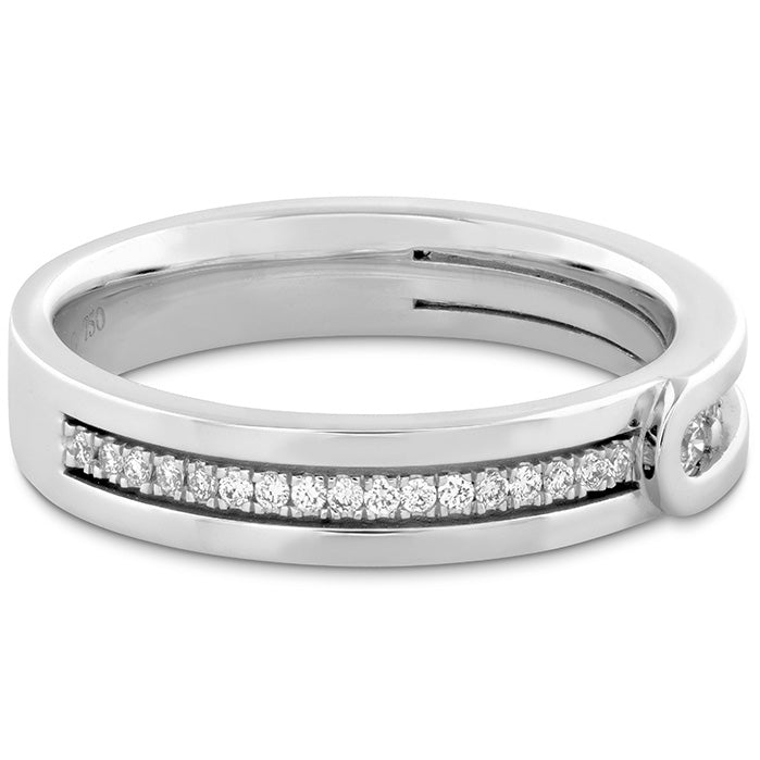 Coupled Encompass Diamond Line Band 4mm