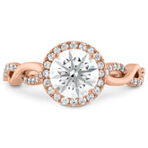 Destiny Lace HOF Halo Engagement Ring