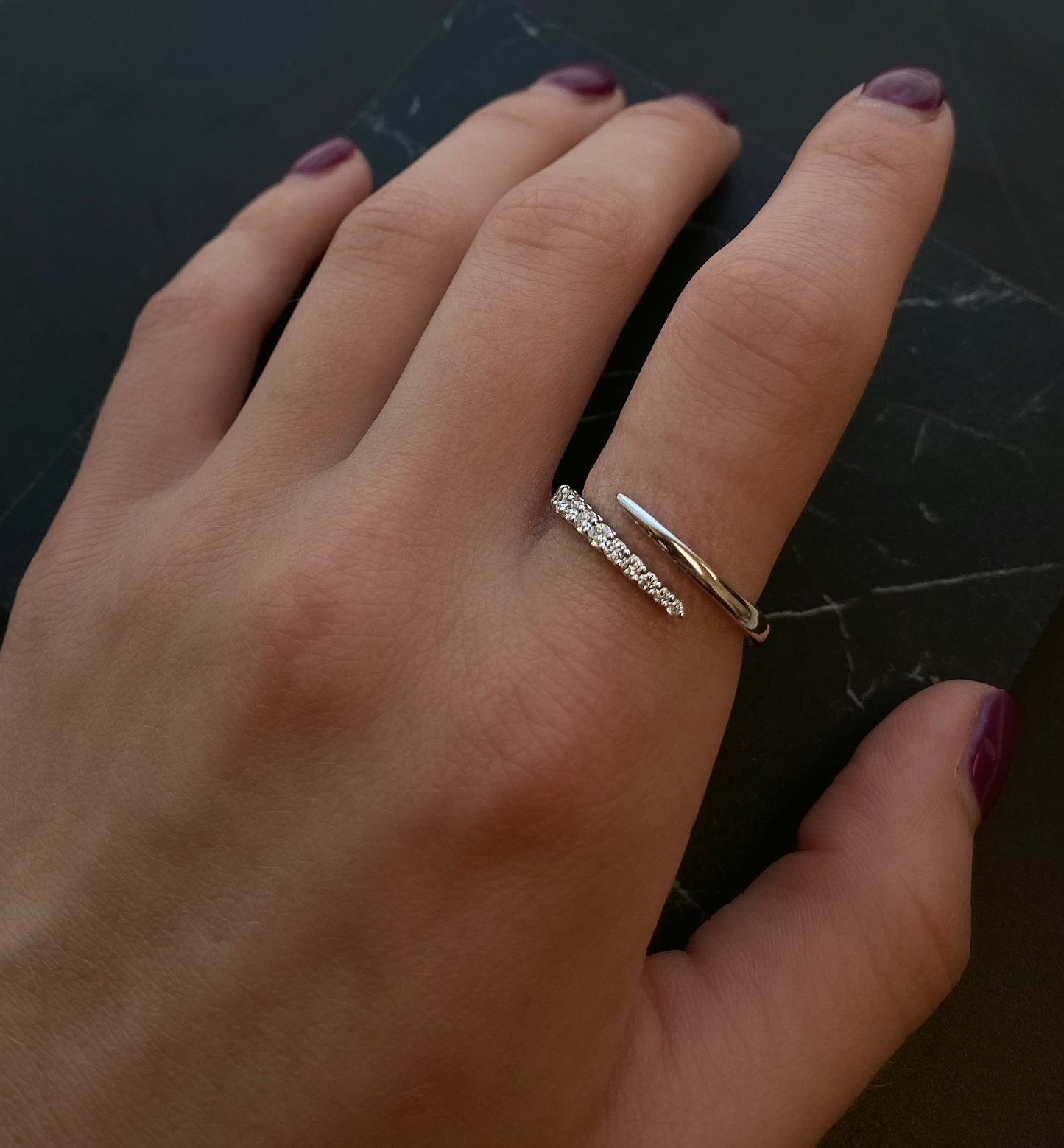 Mariposa Celestial 0.29ctw Comet Wrap Around Ring