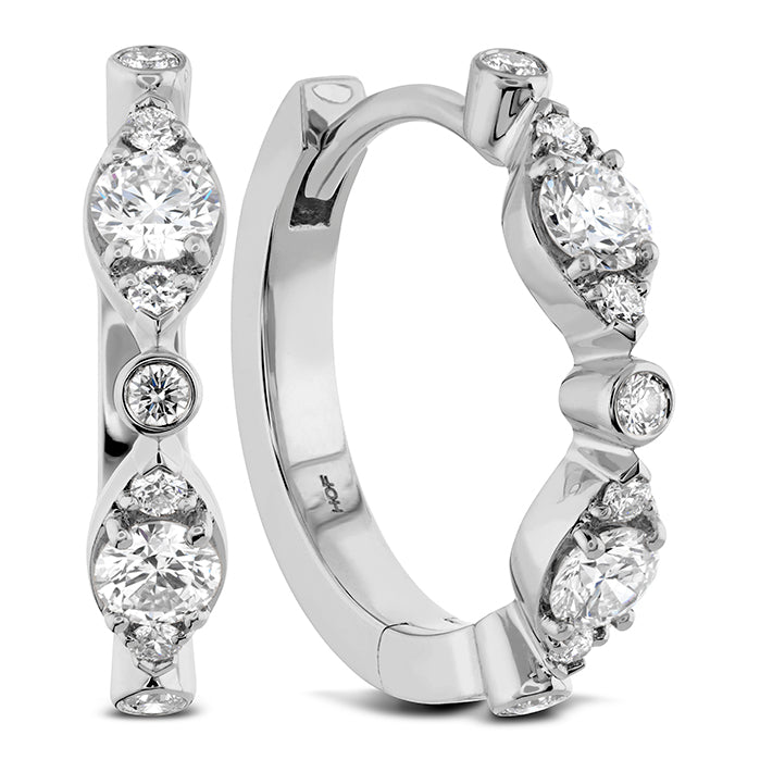 HOF Bezel Regal Huggies 0.33-0.38ctw approx.
