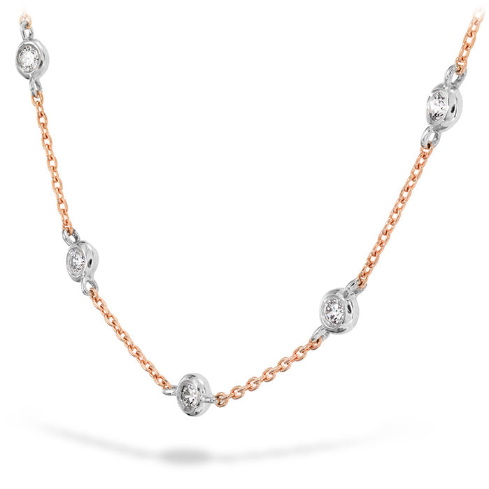 HOF Signature Off-Set Five Bezel Necklace