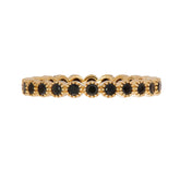 Sethi Couture Stackable Bezel Black Diamond Ring