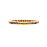 Sethi Couture Stackable Channel Burnt Orange Diamond Ring
