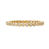 Sethi CoutUre Stackable Mini Modern Bezel White Diamond Band
