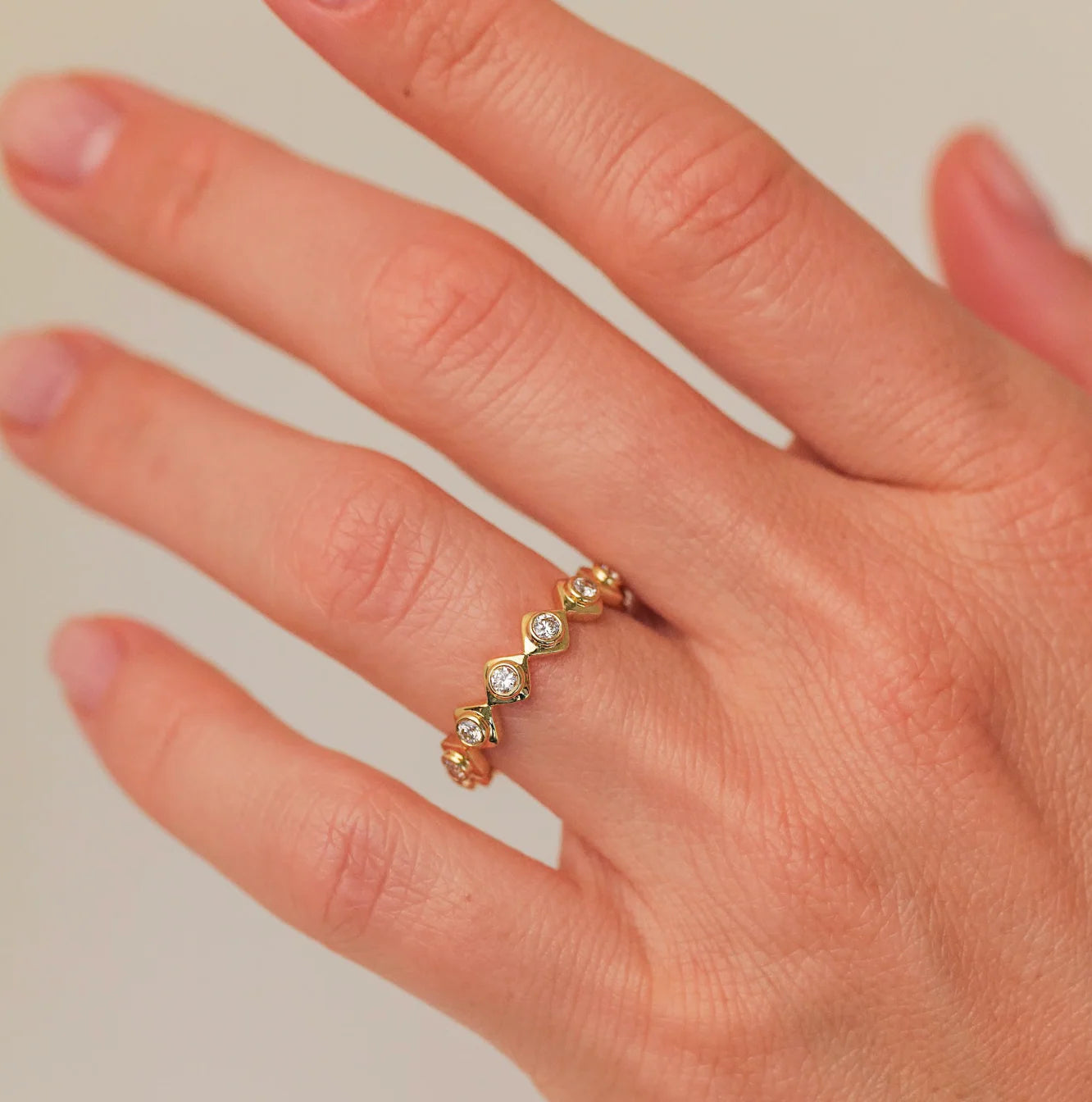 Sethi Couture Stackable Gaby White Diamond Band