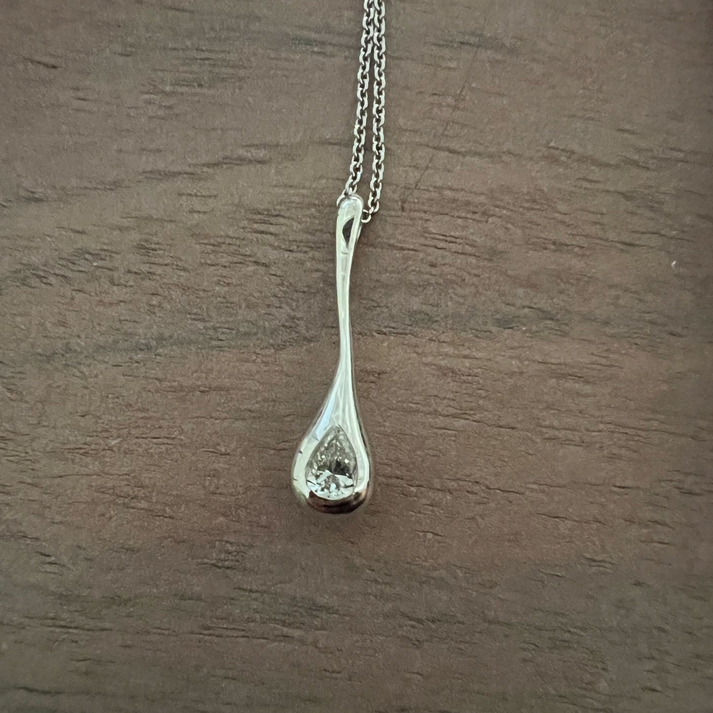 Mariposa H20 Diamond Pear Shape Pendant Necklace