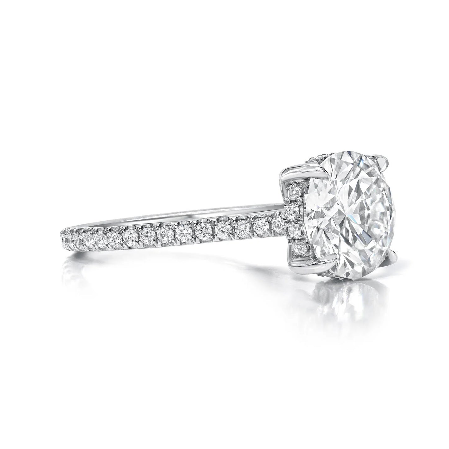 Pavé Band Engagement Ring