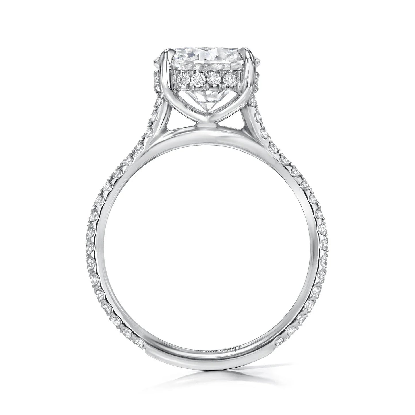 Pavé Band Engagement Ring