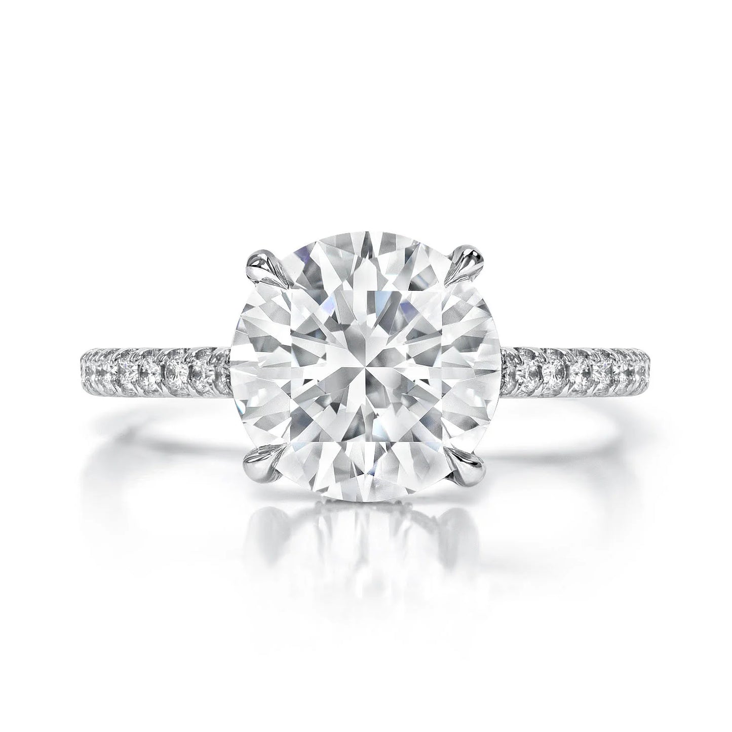 Pavé Band Engagement Ring