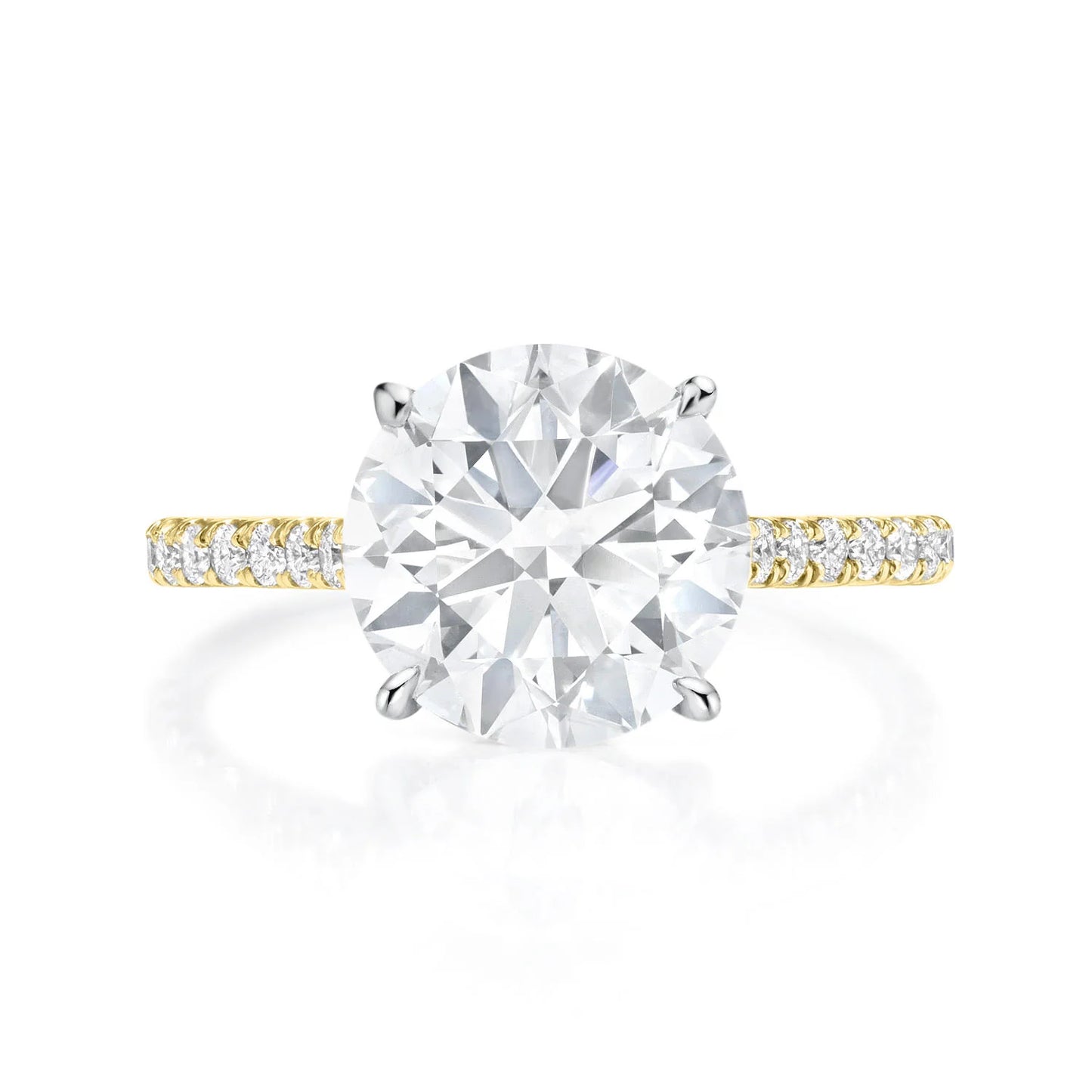 Pavé Band Engagement Ring