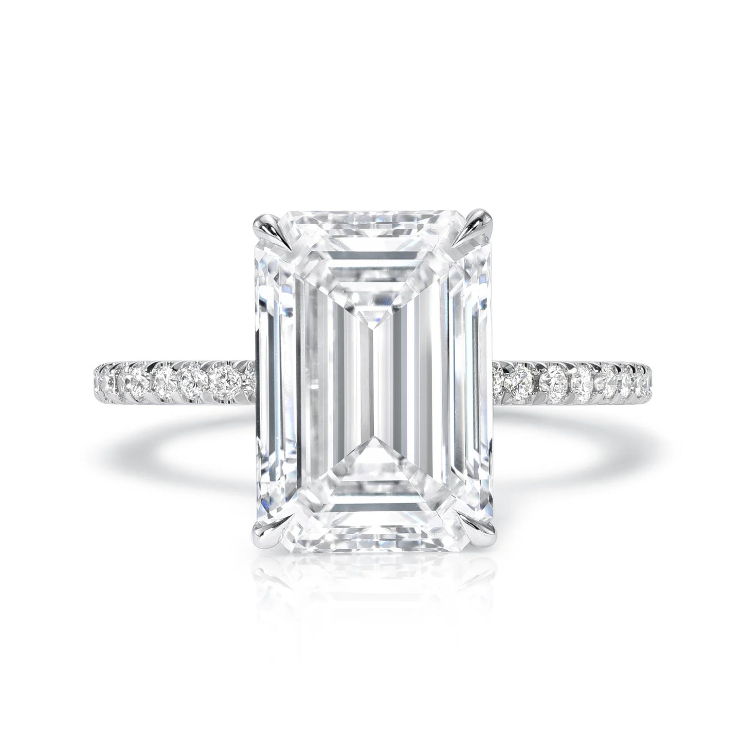 Pavé Band Engagement Ring