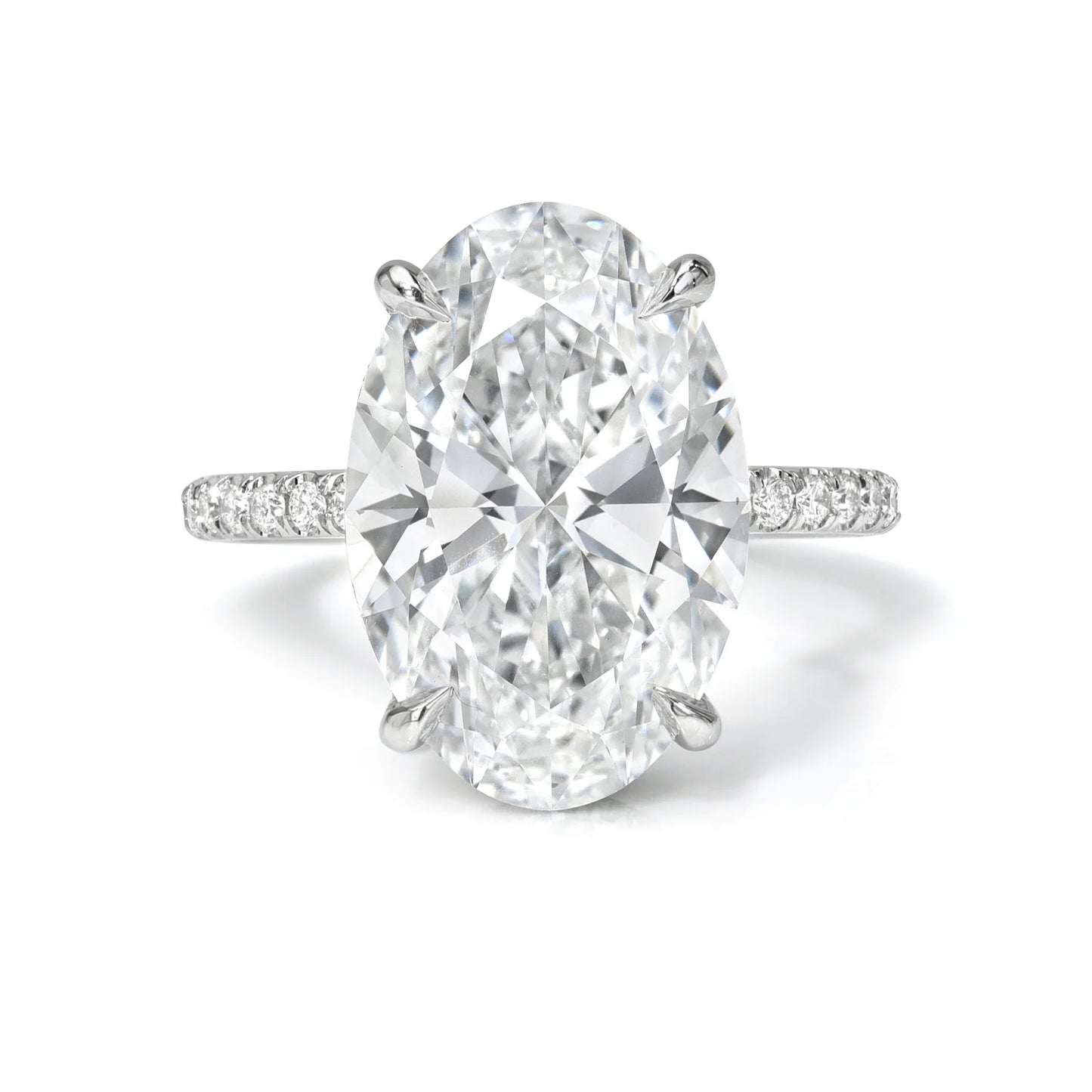 Pavé Band Engagement Ring