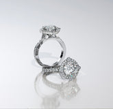 Traditional Halo Engagement Ring