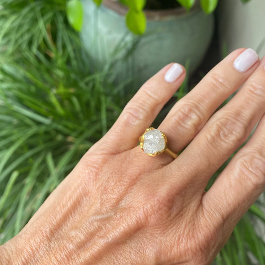 Mariposa Celestial Moonrock 9.00 ct. Rough Diamond Ring