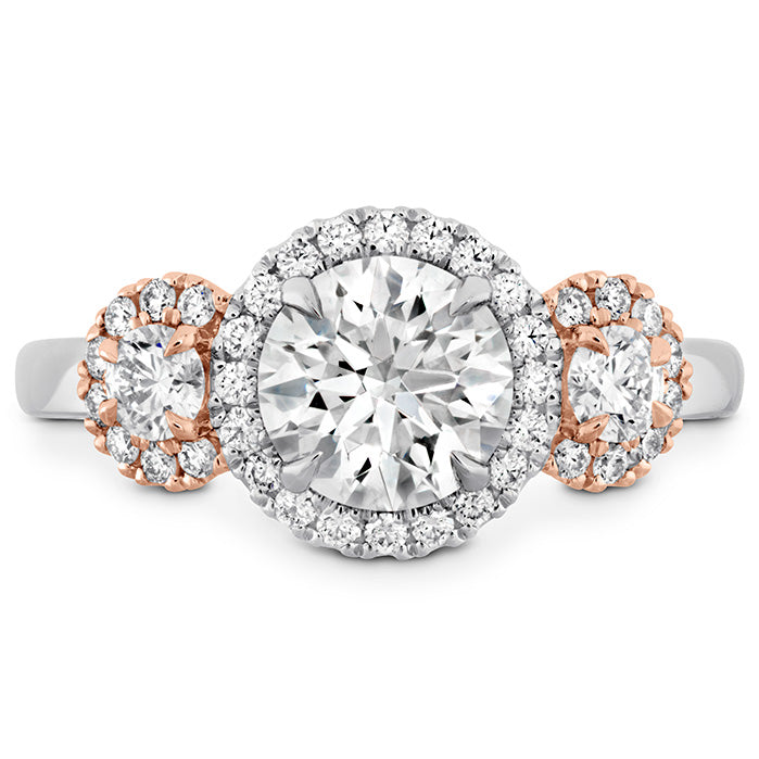 Integrity HOF Three Stone Metal Engagement Ring
