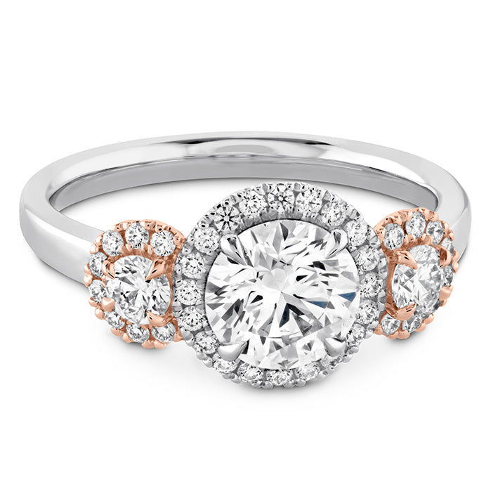 Integrity HOF Three Stone Metal Engagement Ring