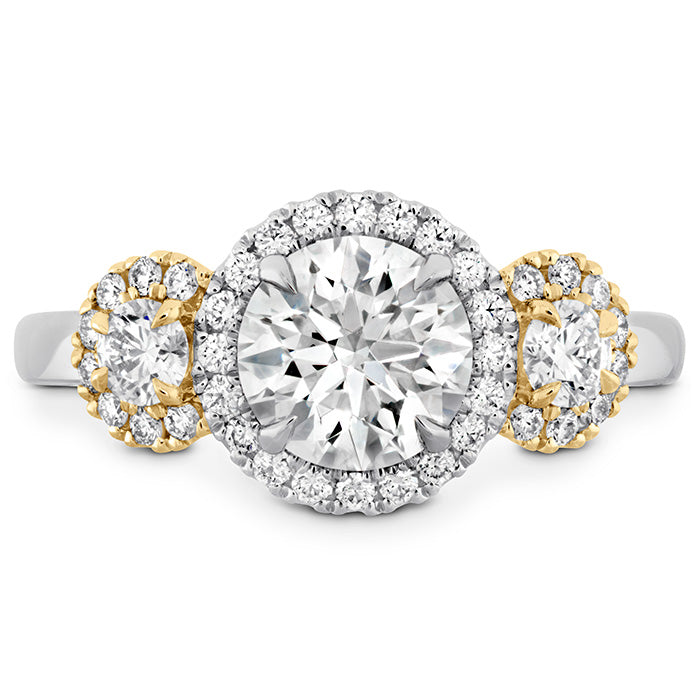 Integrity HOF Three Stone Metal Engagement Ring